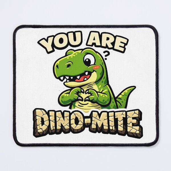 Item preview, You Are Dino-Mite T-Rex Funny Valentines Day Pun Sticker Shirt Kids Gift designed and sold by GiftsForge.