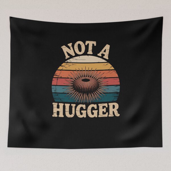 Item preview, Not A Hugger Sea Urchin Funny Sarcastic Introvert designed and sold by sterabamineh.