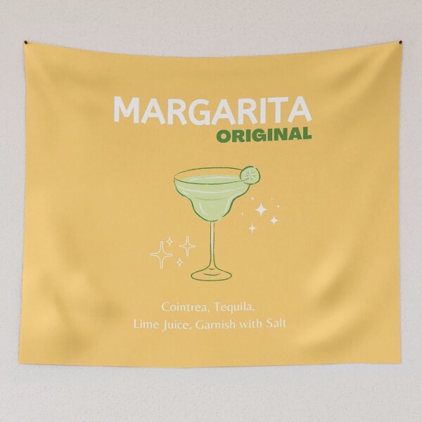Item preview, Margarita, Cocktail, Cocktail Art, Preppy, Retro Art, Kitchen Art, Yellow designed and sold by Magic Love Art Print.