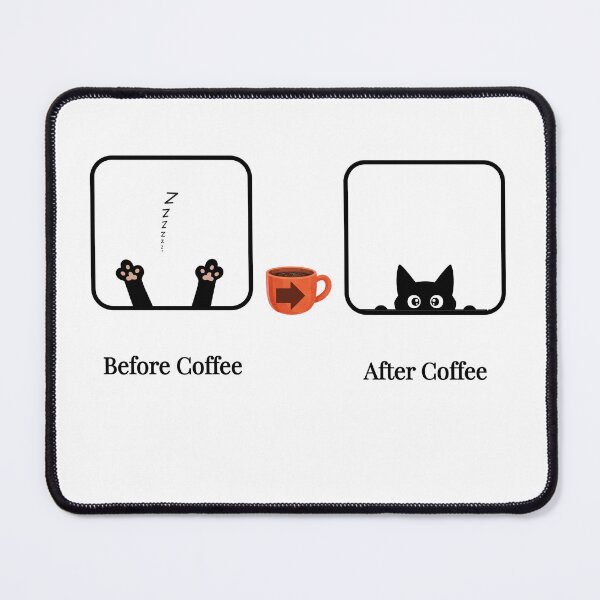 Item preview, Before Coffee/After Coffee - Coffee Cat designed and sold by Feliciano3.