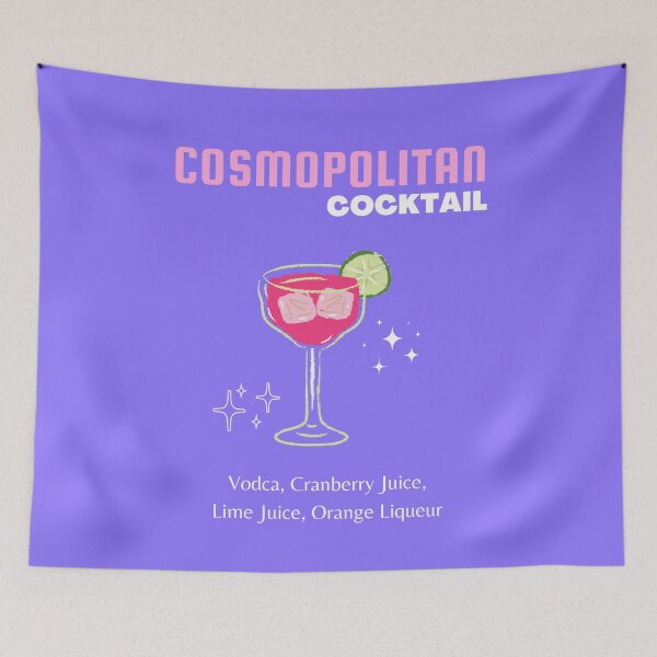 Item preview, Cosmopolitan, Cocktail, Cocktail Art, Preppy, Preppy Girl, Purple designed and sold by Magic Love Art Print.