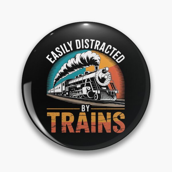 Item preview, Easily Distracted By Trains Model Train Railroad Locomotive6 designed and sold by joyouartArt.