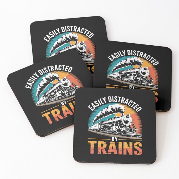 Item preview, Easily Distracted By Trains Model Train Railroad Locomotive6 designed and sold by joyouartArt.