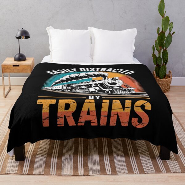 Item preview, Easily Distracted By Trains Model Train Railroad Locomotive6 designed and sold by joyouartArt.