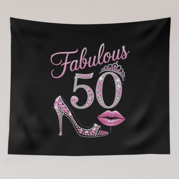 Item preview, 50 & Fabulous Diamond Crown Shoes Queen 50 Yrs Old Birthday designed and sold by angolinnArt.