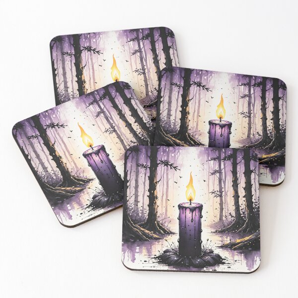 Item preview, Mysterious Candle in a Forest, Ai Generated Art  designed and sold by ACC .