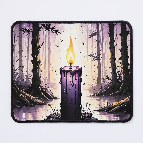 Item preview, Mysterious Candle in a Forest, Ai Generated Art  designed and sold by ACC .