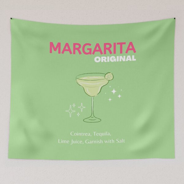 Item preview, Margarita, Cocktail, Cocktail Art, Preppy, Preppy Girl, Kitchen Art, Green designed and sold by Magic Love Art Print.