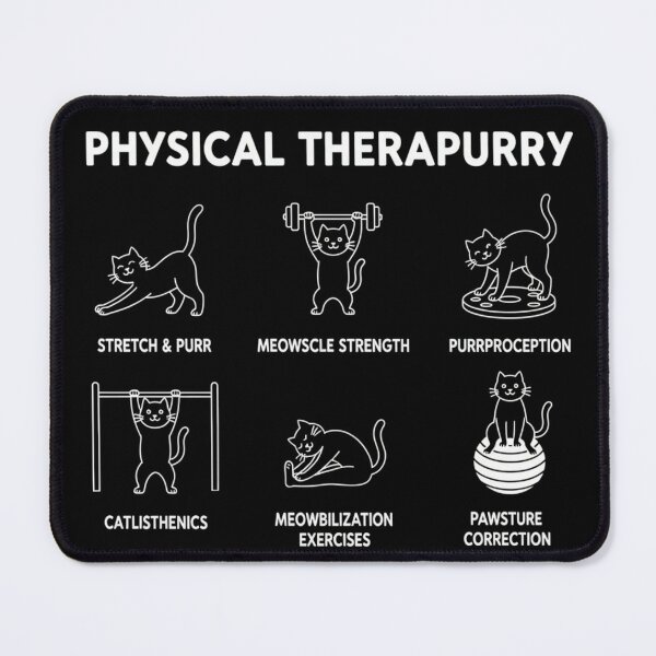 Item preview, Funny Cat Physical Therapy Shirt - PT Therapist Christmas Gift - Calisthenics Cat Puns Tee - Physical Therapist Appreciation Present for Cat Lovers - Rehabilitation Humor Shirt Men Women designed and sold by QuikFun.