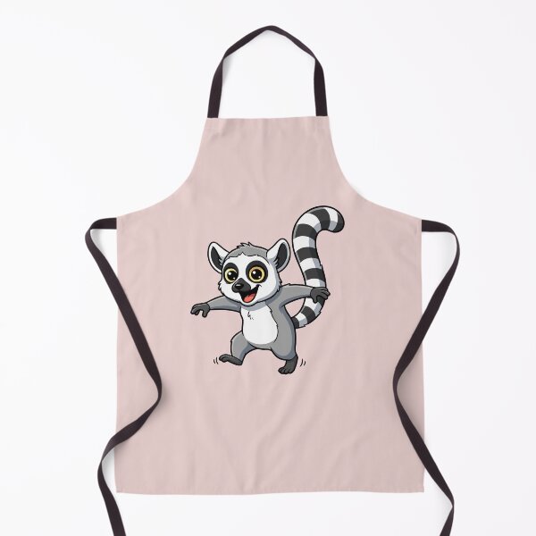 Item preview, Cute Cartoon Lemur Illustration – Playful Ring-Tailed Lemur Art designed and sold by Royalsticker.