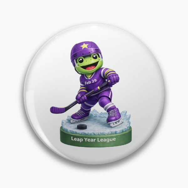 Item preview, Leap Year Frog Hockey Bobblehead designed and sold by Leap29 Designs.