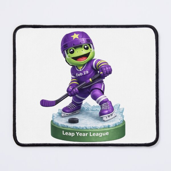 Item preview, Leap Year Frog Hockey Bobblehead designed and sold by Leap29 Designs.