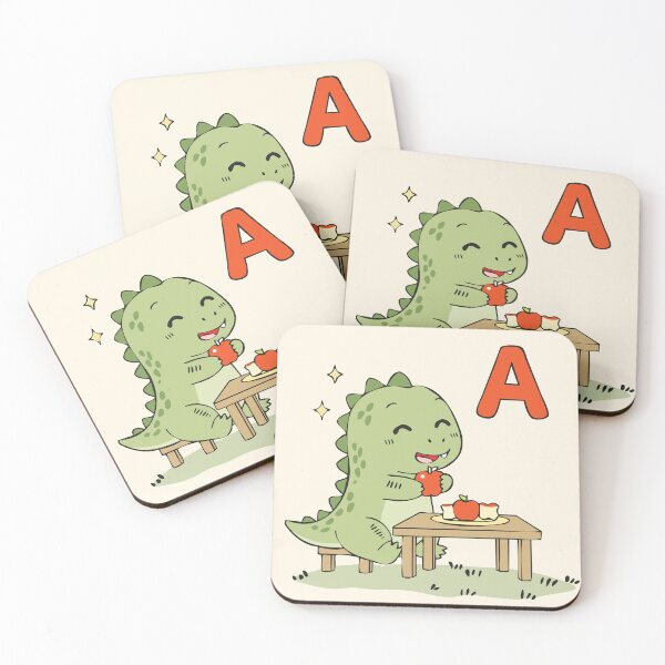 Item preview, Cute Dinosaur Alphabet A Illustration  Kids Learning Dino Art  Hand Drawn Line Art designed and sold by MeeraArts&Crafts.