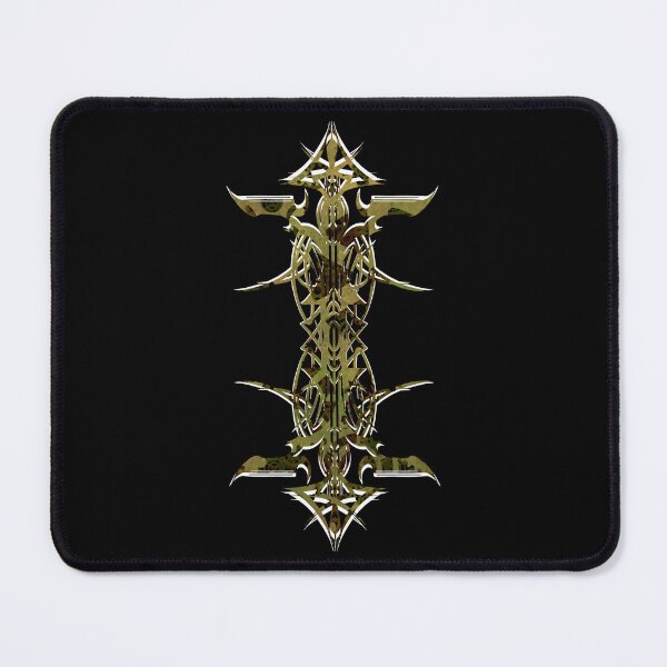 Item preview, Abstract Printed Pin Stripes - Verdigris Green Bronze Gears Black & white on Black Background designed and sold by Elizabeth-Banks.