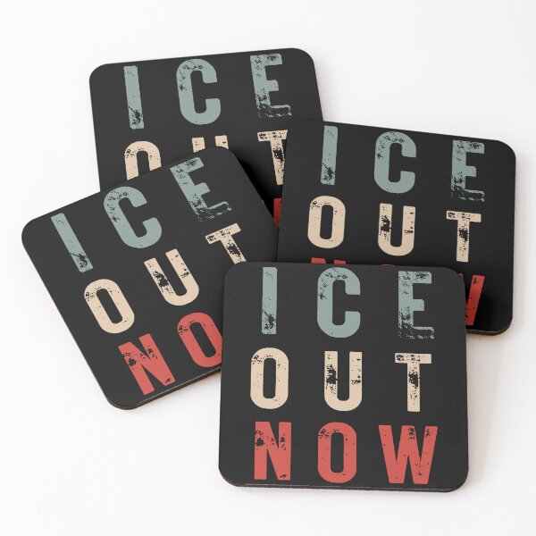 Item preview, ICE Out Now Distressed Protest Typography designed and sold by margamPagenberg.