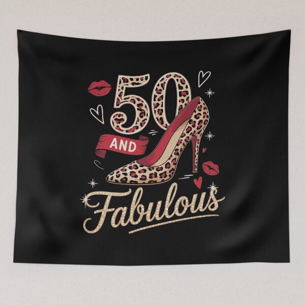 Item preview, 50 and Fabulous High Heels Stepping Into My 50th Birthday designed and sold by angolinnArt.