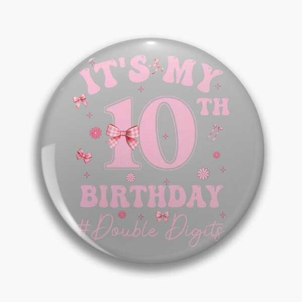 Item preview, It's My 10th Birthday Girl Coquette Bow Pink Double Digits designed and sold by mjohnson9.
