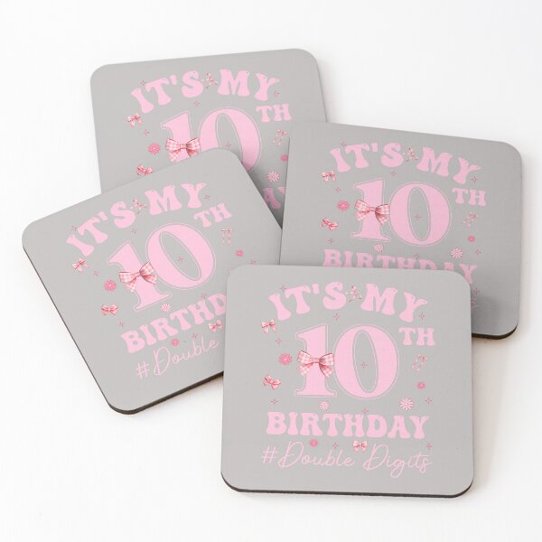 Item preview, It's My 10th Birthday Girl Coquette Bow Pink Double Digits designed and sold by mjohnson9.
