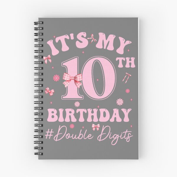 Item preview, It's My 10th Birthday Girl Coquette Bow Pink Double Digits designed and sold by mjohnson9.