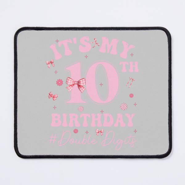 Item preview, It's My 10th Birthday Girl Coquette Bow Pink Double Digits designed and sold by mjohnson9.
