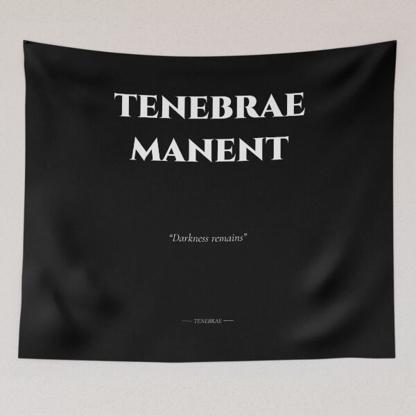 Item preview, Tenebrae Manent – Latin Quote on Remaining Darkness designed and sold by BrushRushX.