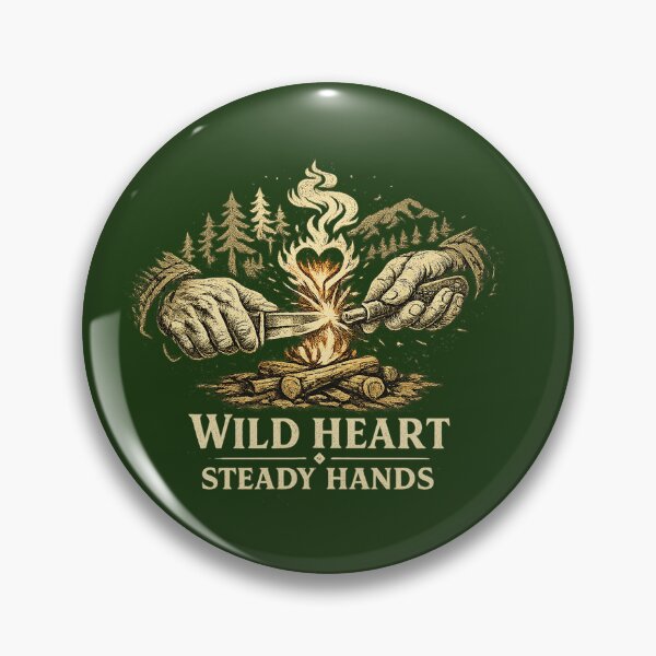 Item preview, Wild Heart Steady Hands – Bushcraft Fire Starter Outdoor Design designed and sold by kopcollage.