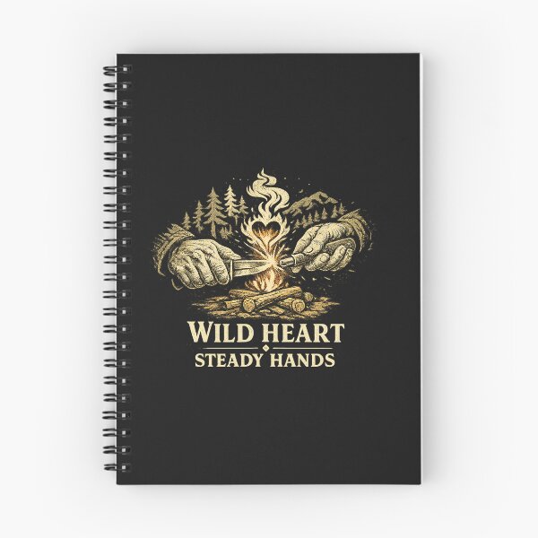 Item preview, Wild Heart Steady Hands – Bushcraft Fire Starter Outdoor Design designed and sold by kopcollage.