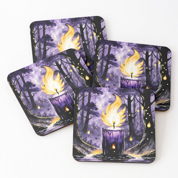 Item preview, Mysterious Candle in a Forest, Ai Generated Art  designed and sold by ACC .