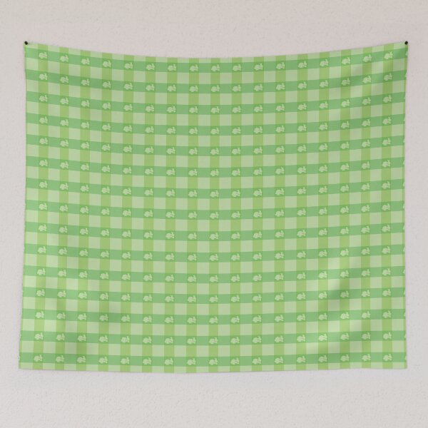 Item preview, Green Gingham with Dapper Bunnies designed and sold by Digitalmyth's Designs.