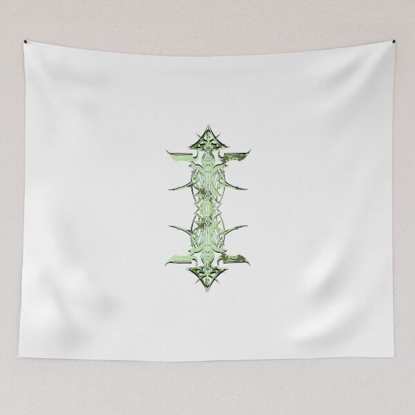 Item preview, Abstract Printed Pin Stripes - Verdigris Green Purple Black on White Background designed and sold by Elizabeth-Banks.
