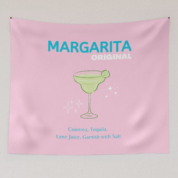 Item preview, Margarita, Cocktail, Cocktail Art, Preppy, Preppy Art, Kitchen Art, Pink designed and sold by Magic Love Art Print.
