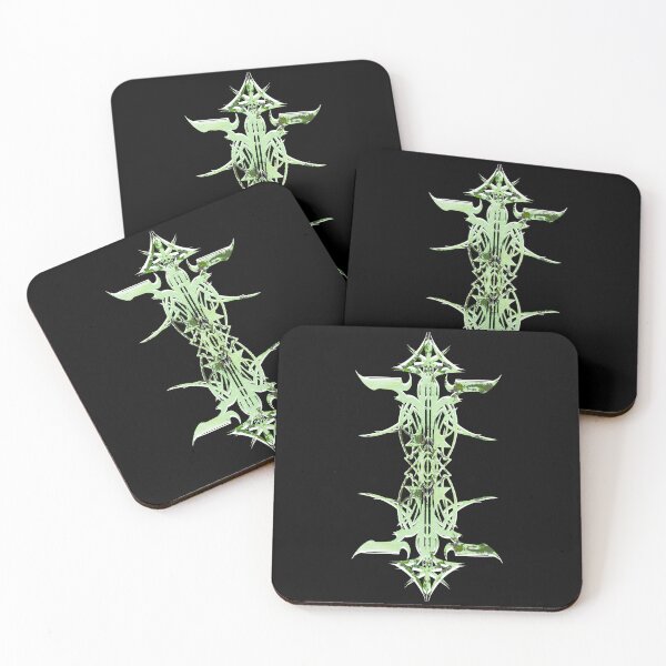 Item preview, Abstract Printed Pin Stripes - Verdigris Green Purple Black & white on Black Background designed and sold by Elizabeth-Banks.