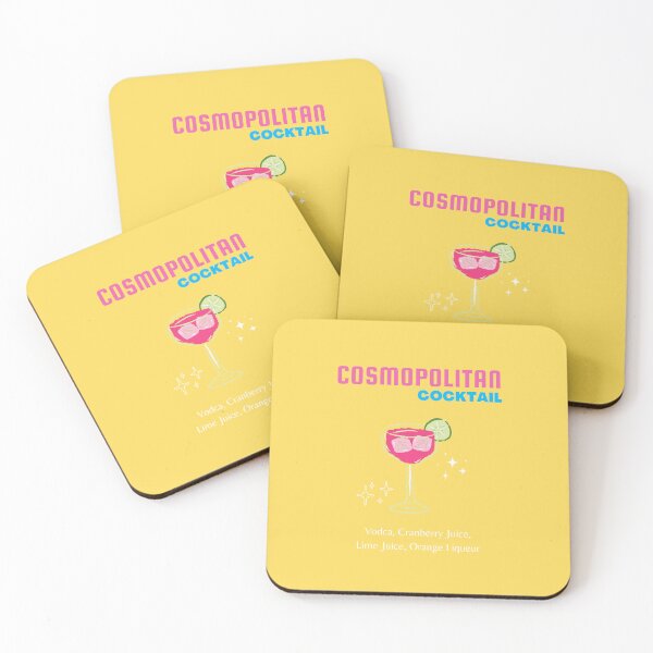Item preview, Cosmopolitan, Cocktail, Drinks, Cocktail Art, Preppy, Preppy Room, Yellow designed and sold by Magic Love Art Print.