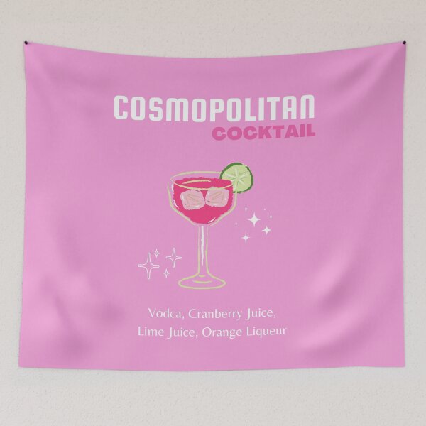 Item preview, Cosmopolitan, Cocktail, Drink, Cocktail Art, Preppy, Preppy Room, Pink designed and sold by Magic Love Art Print.