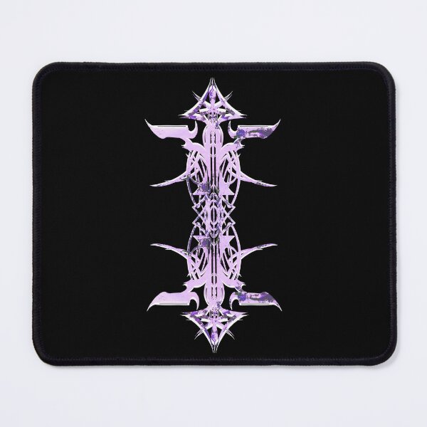 Item preview, Abstract Printed Pin Stripes - Verdigris Lilac Purple Black & white on Black Background designed and sold by Elizabeth-Banks.