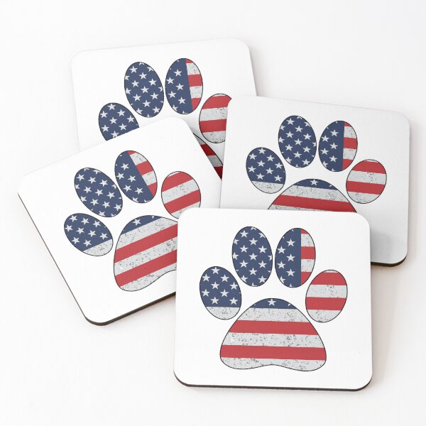 Item preview, Weathered American Flag Dog Paw designed and sold by Marshallamoakohene.