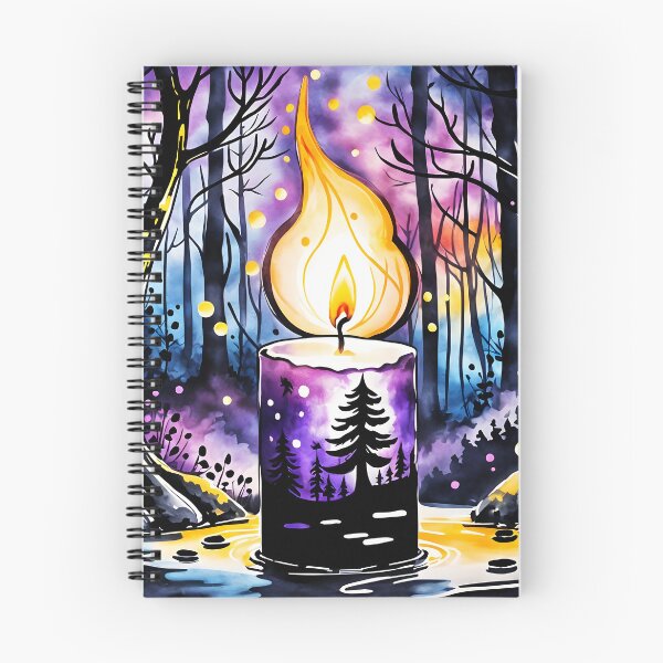 Item preview, Mysterious Candle in a Forest, Ai Generated Art designed and sold by ACC .