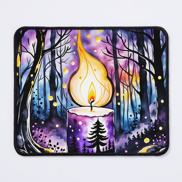 Item preview, Mysterious Candle in a Forest, Ai Generated Art  designed and sold by ACC .