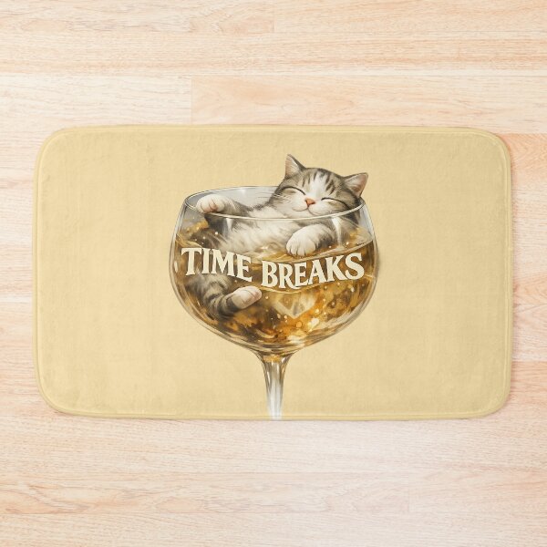 Item preview, Time Breaks. Сat is resting in a glass designed and sold by Natart1004.
