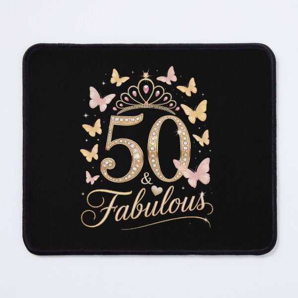 Item preview, 50 And Fabulous, 50 Years Old Women, 50th Birthday Queen designed and sold by angolinnArt.