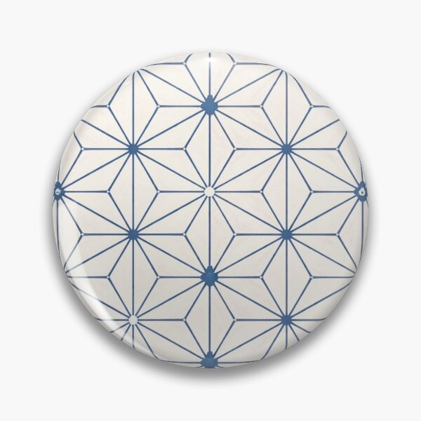 Item preview, Indigo Star Lattice Geometric Pattern designed and sold by DreamPixAtelier.