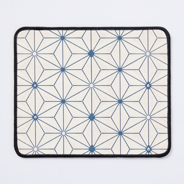 Item preview, Indigo Star Lattice Geometric Pattern designed and sold by DreamPixAtelier.