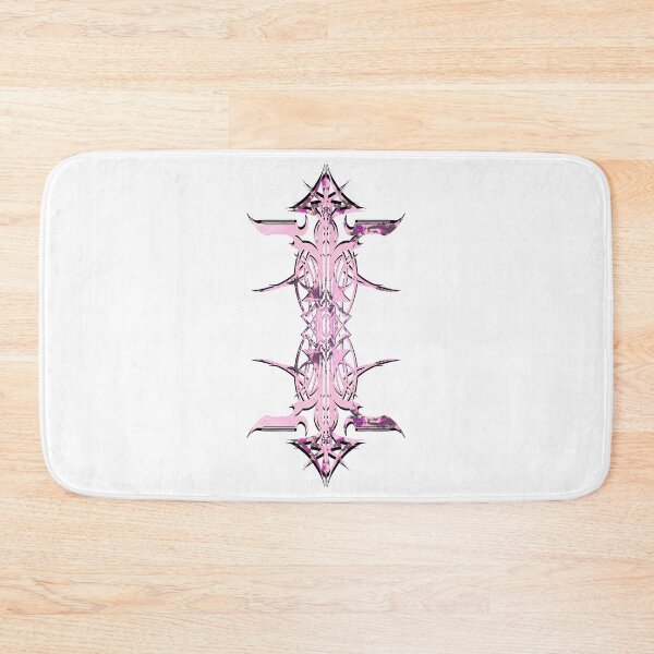 Item preview, Abstract Printed Pin Stripes - Verdigris Pink Claret Black on White Background designed and sold by Elizabeth-Banks.
