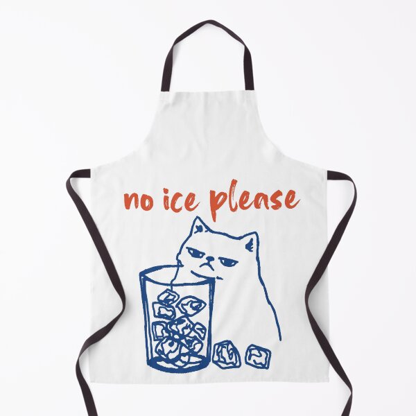 Item preview, No Ice Please Minimalist Cat Illustration designed and sold by margamPagenberg.
