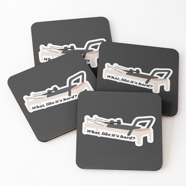 Item preview, What, like it's hard? | Pilates Humor Sticker designed and sold by Annotated Aesthetic.