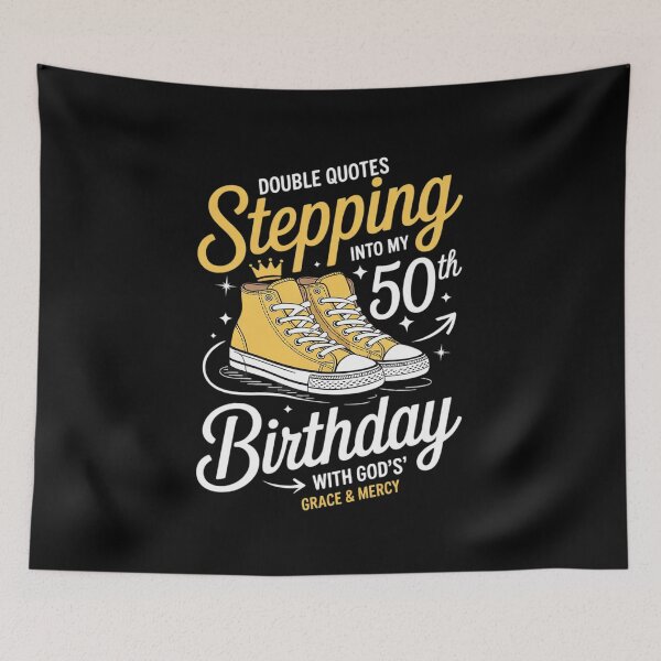 Item preview, 50 Year Old Birthday 50th Birthday With God's Grace & Mercy designed and sold by angolinnArt.