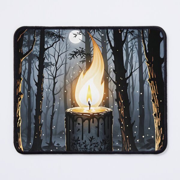 Item preview, Mysterious Candle in a Forest, Ai Generated Art  designed and sold by ACC .