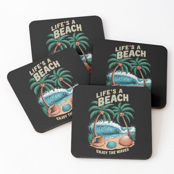 Item preview, Life´s a Beach Summer Vacation Tropical Beach designed and sold by tiekanamac.