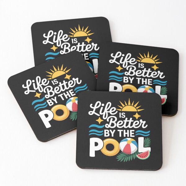 Item preview, Life is Better at The Pool Summer Vacation Summer Party designed and sold by tiekanamac.