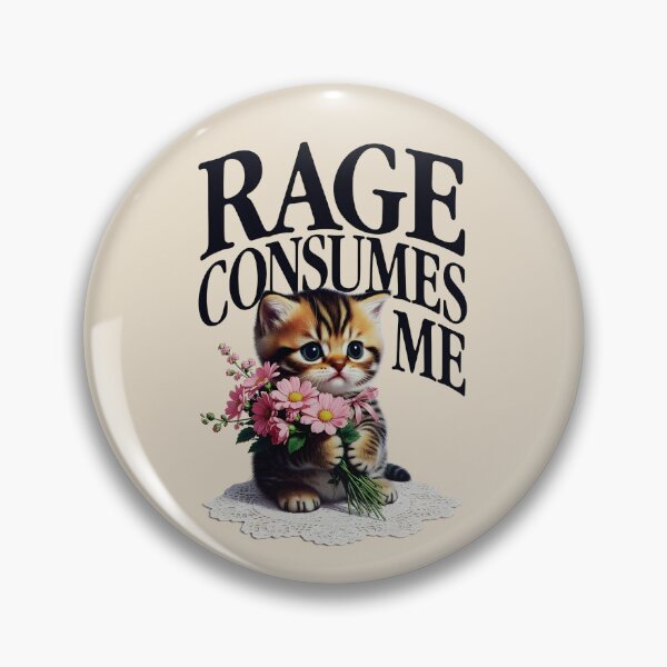 Item preview, Rage Consumes Me Cat designed and sold by dudelinart.